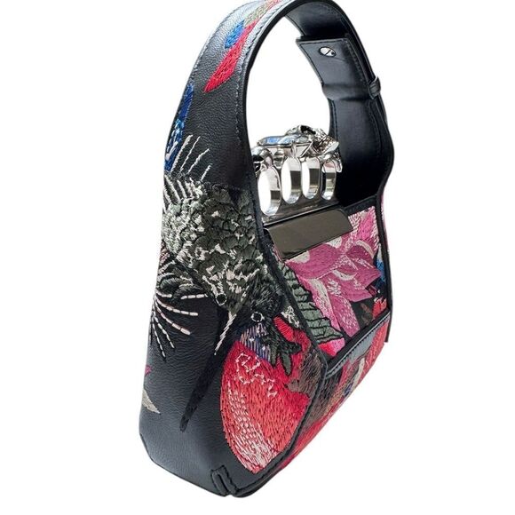 NWT Alexander McQueen Mini All Over Jeweled Top Handle Bag - Picture 7 of 11